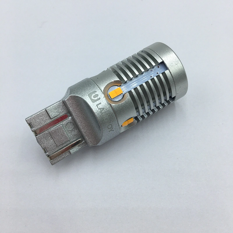 NO Hyper Flash,Canbus ! car accessories CANBUS W21W T20 7443 LED brake light turn signal light 10-32V DC
