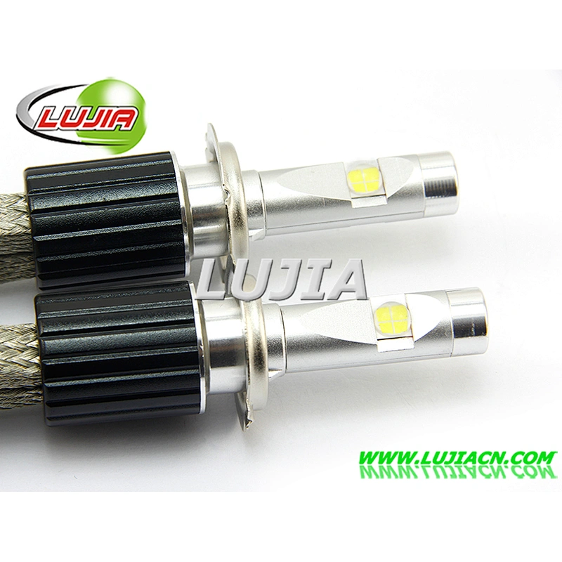 2017 each bulb 60W L7 H7 Car LED Headlights / 6600lm XHP70 LED car Headlight h1 h3 H4 H11 fog light