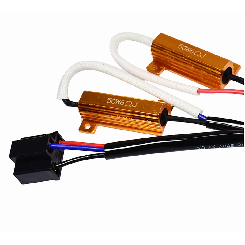 50w 6ohm LED load resistor H4 Canbus load resistors H7 H11 H1 H3 HB3 HB4 880 881 Error free decoder