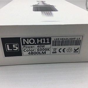 hot sale car lamp auto parts LED headlight h7 h4 h13 9005 9006 40w 4000LM L5 H11 car headlight led