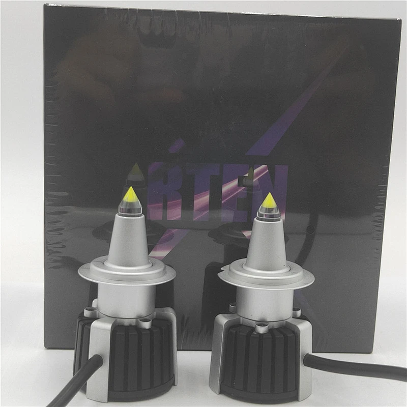 Newest 120W 12000lm R10 quartz led auto headlight waterproof 6000k H7 H1 H11 9005 9006 9012 D1 car head lamp