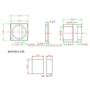 Hot sell Smd 420nm 380nm 395nm  365NM 400nm 1W 3030 UV Led Chip
