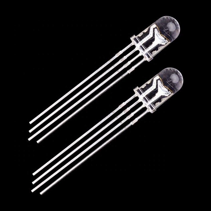 Factory wholesale 4 pins RGB common anode 5mm round  led diode