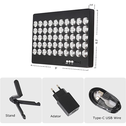 Portable Rechargeable Anti aging Equipment 50W Vaginal 660nm 850nm Infrared Light Therapy for Skin