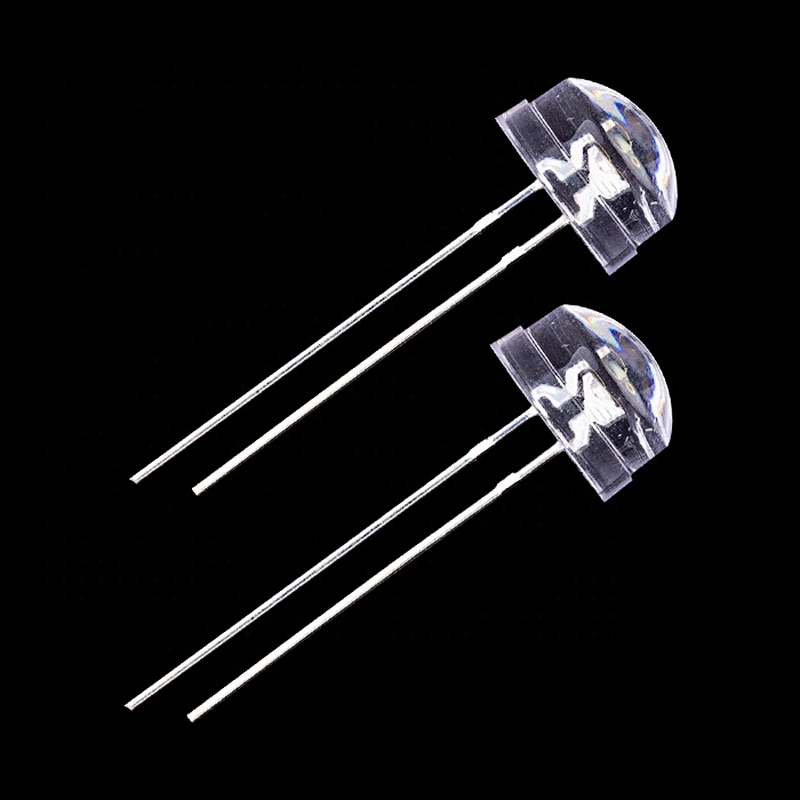 Super Bright 8mm Straw Hat Diode White Light Led Lamp 10mm RGB Slow flash To Dip Chip Led Diode