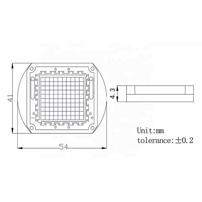 epistar 30w 50w 100w  led chip  red color 650nm  660nm for  plant grow light
