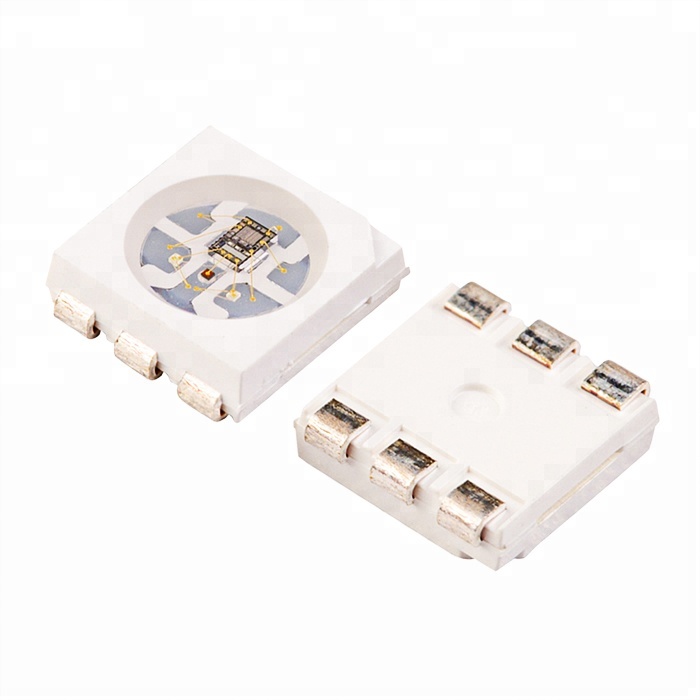 sanan 6 pins new sk6822 ic built-in smd 5050 rgb led chip