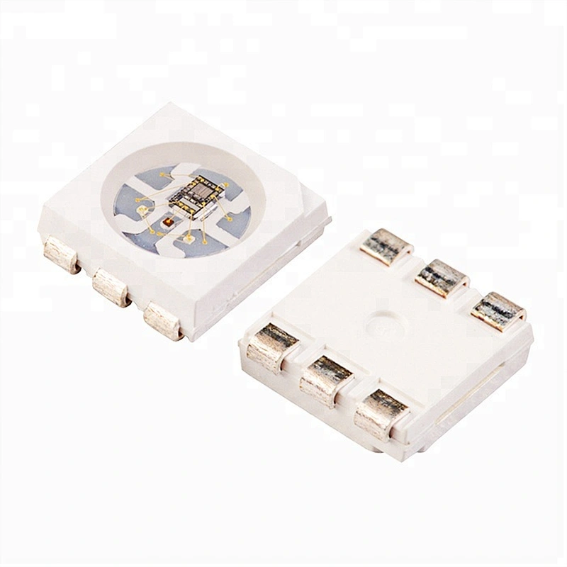 sanan 6 pins new sk6822 ic built-in smd 5050 rgb led chip