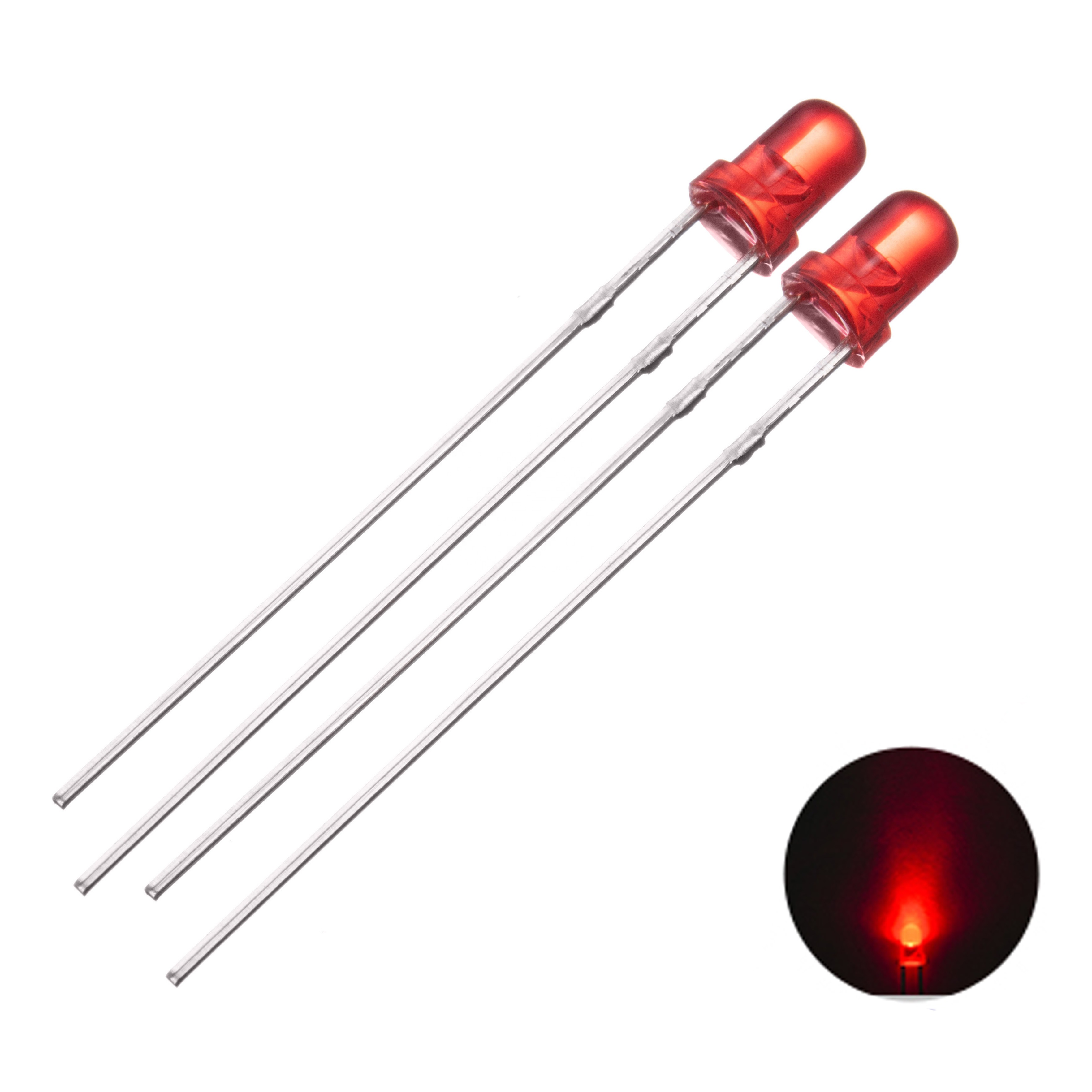 LXR-CP Top quality  Dip LED Diode 3mm 5mm Red Color Diffused LED Lamp Light