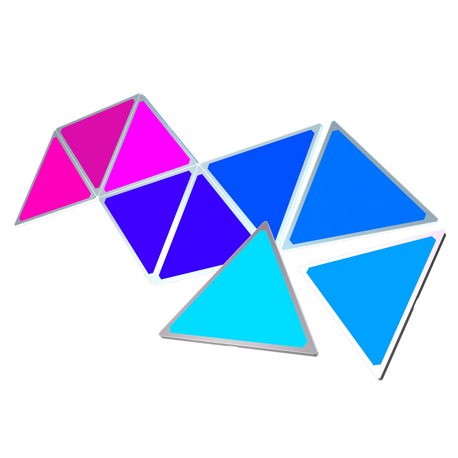 5v Home/Bar Wall Lamp with 3M Adhesive Intelligent Magic Board Colorful RGB  Triangle Smart LED Panel Light