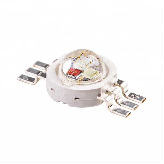 China led manufacture Hot Sell High power 6 Pins copper Frame epiled 1W 3W RGB LED Chips