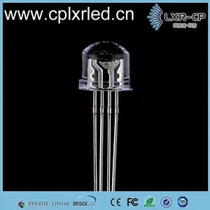Water clear White diffused InGaN 0.06w RGB 5mm 8mm 10mm straw hat dip led chip diode