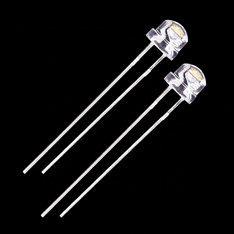 Super Bright 8mm Straw Hat Diode White Light Led Lamp 10mm RGB Slow flash To Dip Chip Led Diode