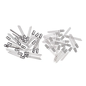 Factory Price Wholesale Clear 5mm 4-pin Round Multi-color Controllable Dip RGB LED Diode 5mm