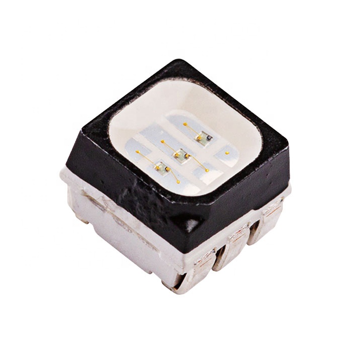 Black Surface Top View 0.2w Tri color Smd Led Chip Rgb 5050 Package Black Face Diode
