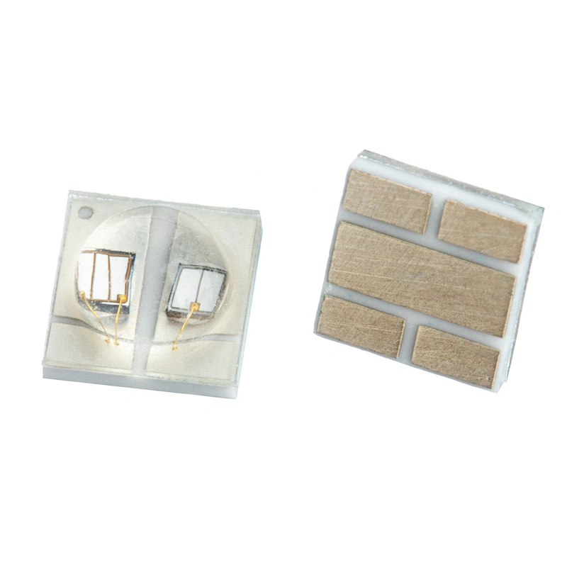 Factory direct selling high power 1W 3W SMD 3535 led lens 850nm 660nm Dual Band IR led chip
