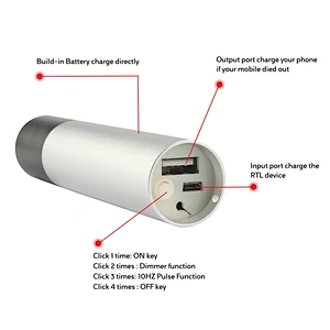 Handheld  660nm  Red Light Therapy Torch for Skin Joint Pain Relief