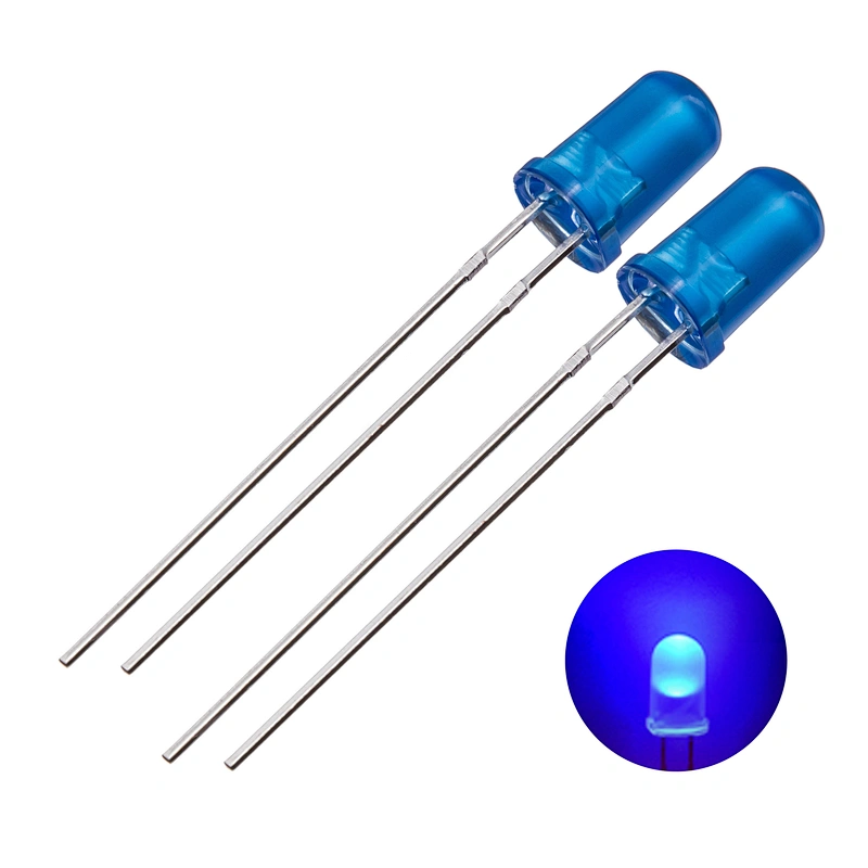 ultra brightness Round Clear Lens Led LED F5/5mm round head long legs 504 546 with  White light red blue green yellow straight