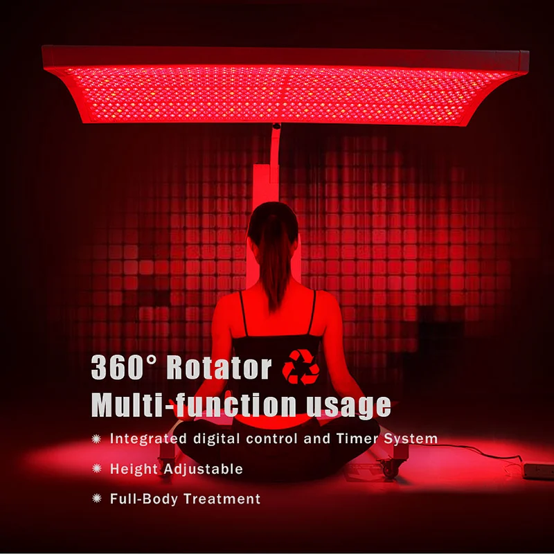 RLTTIME professional full body infrared red led light therapy 660nm 850nm whole body contouring machine panel bed