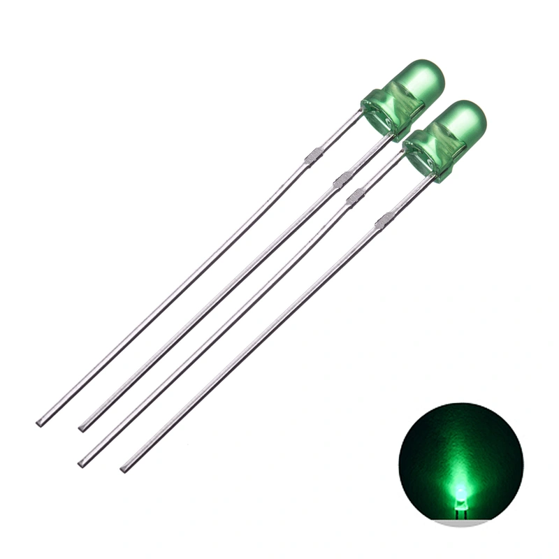 factory wholesale high intensity 3mm round green led diode for display led screen