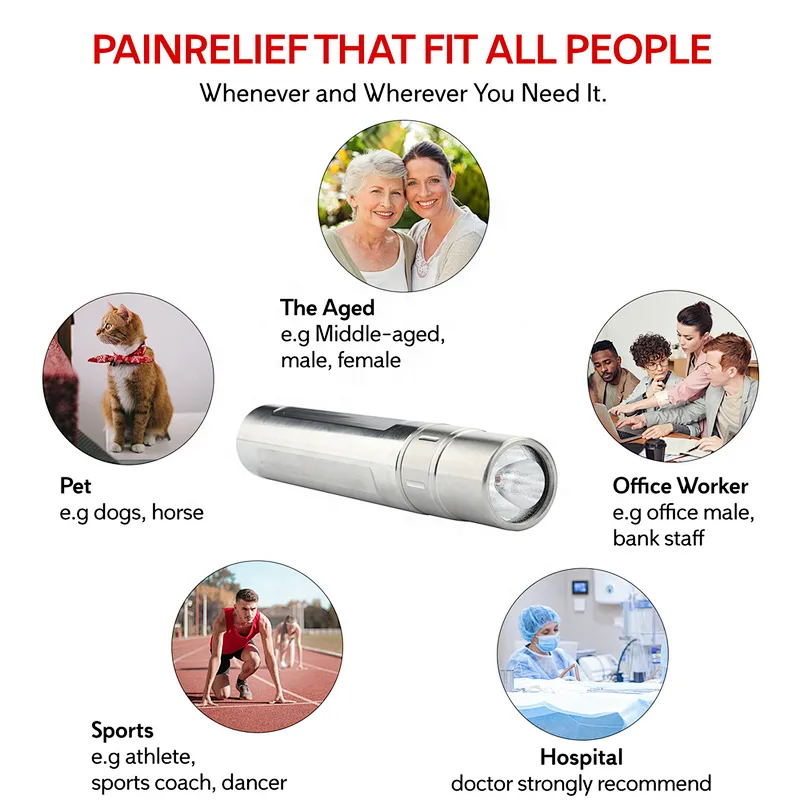 RLTTIME Hot Selling Portable Joint Pain Relief Torch 630nm 660nm 850nm Near Infrared Led Red Light Therapy Devices