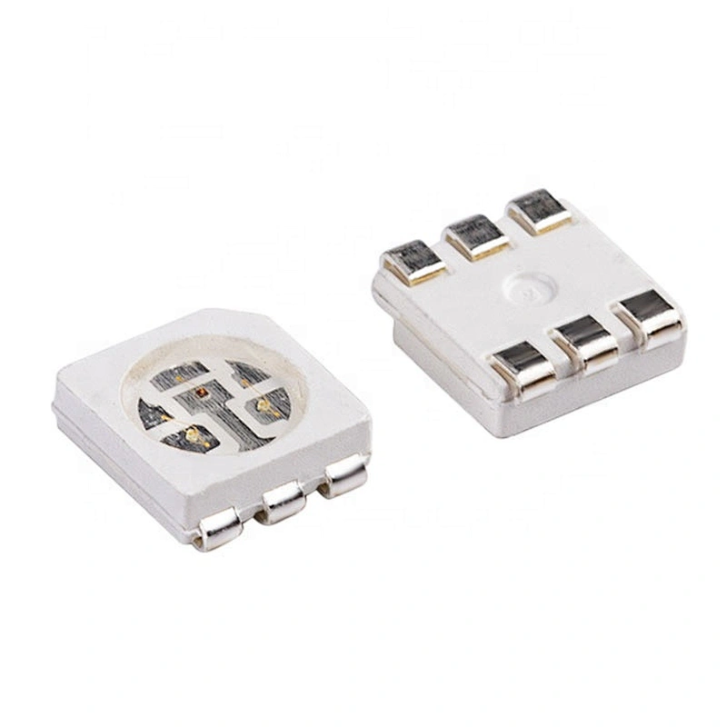 Full-color Smd Rgb Led Chips 0.2w 5050 Datasheet 6-pin High Brightness Led Lamp Beads