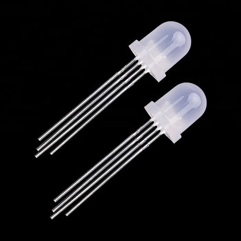 Factory wholesale 4 pin RGB 8mm  common anode LED diode