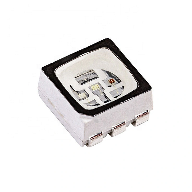 Black Surface Top View 0.2w Tri color Smd Led Chip Rgb 5050 Package Black Face Diode