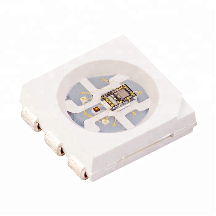 Newest DC5V 0.25W sk6822 ic built-in smd 5050 rgb led chip