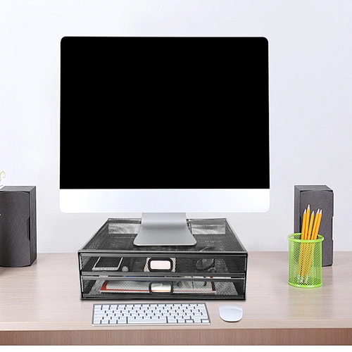 Monitor Stand with Two Drawer