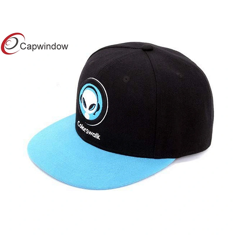 Flat Embroidery Hip Hop Baseball Caps With Matched Peak