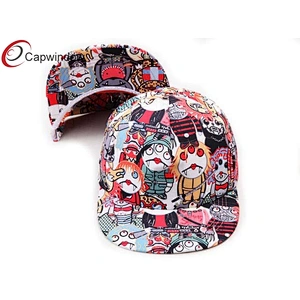 Halloween Devil Pattern Printing Allover Childrens Baseball Caps