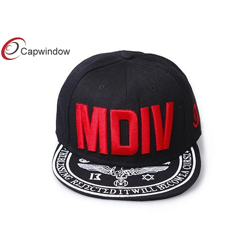 3D Printing Embroidery Snapback Baseball Cap With Air Permeability Mesh Fabric