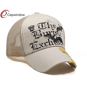 X Application Embroidery Trucker Mesh Caps With Screen Printing Logo On Front