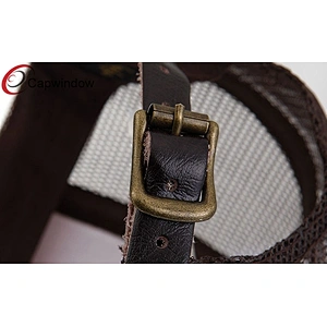 CF Application Embroidery Trucker Mesh Caps With A Antique Brass Buckle Closure