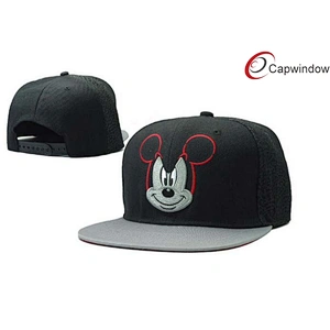 Cartoon Characters Embroidery Childrens Baseball Caps With Plastic Snap Closure