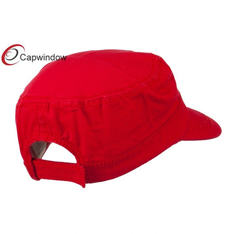 Red Breast Cancer Embroidered Colorful Washed Military Cap
