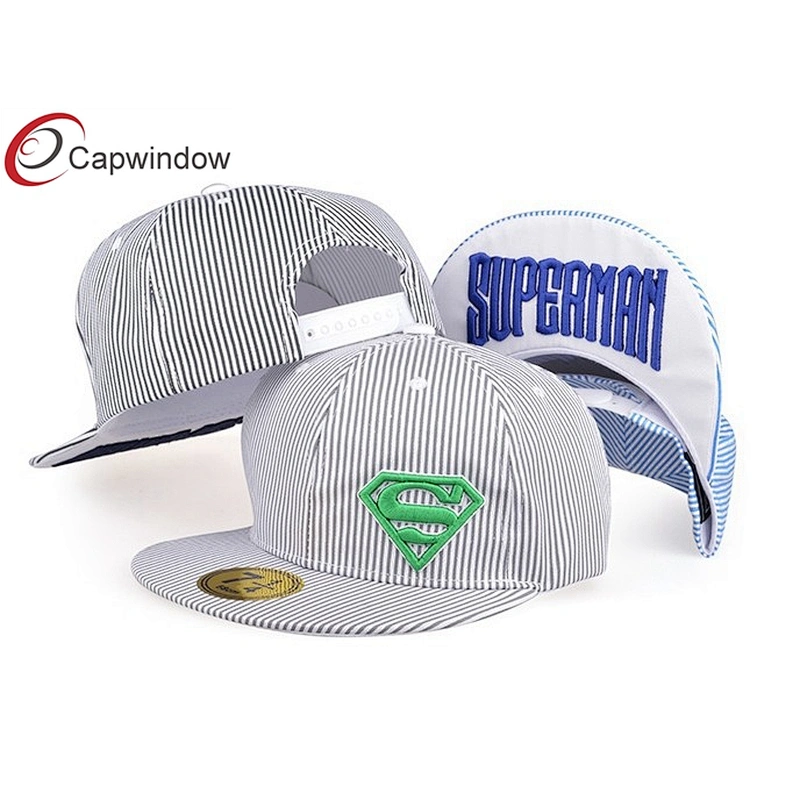 3D Embroidery Snapback Baseball Cap With Allover Sky Blue Ripstop Fabric