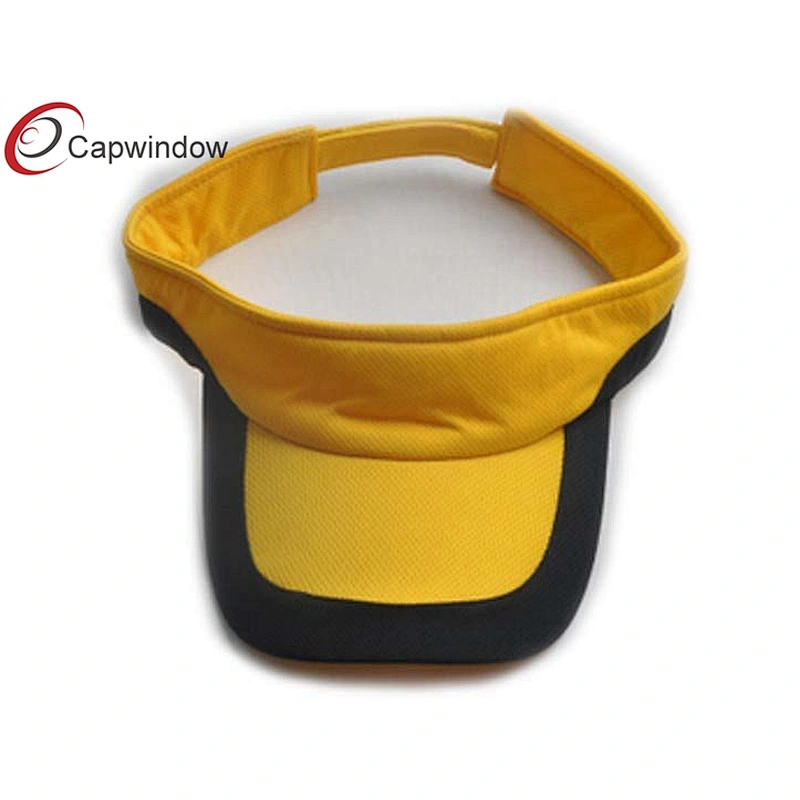 Air Permeability Mesh Fabric Tennis Sun Visor With Velcro Closure