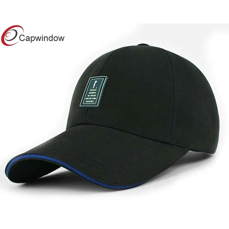 Rubber Patch Logo Washed Heavy Brushed Cotton Twill Golf Baseball Caps