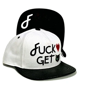 Heavy Brushed Cotton Custom Strapback Cap With PVC Leather Peak