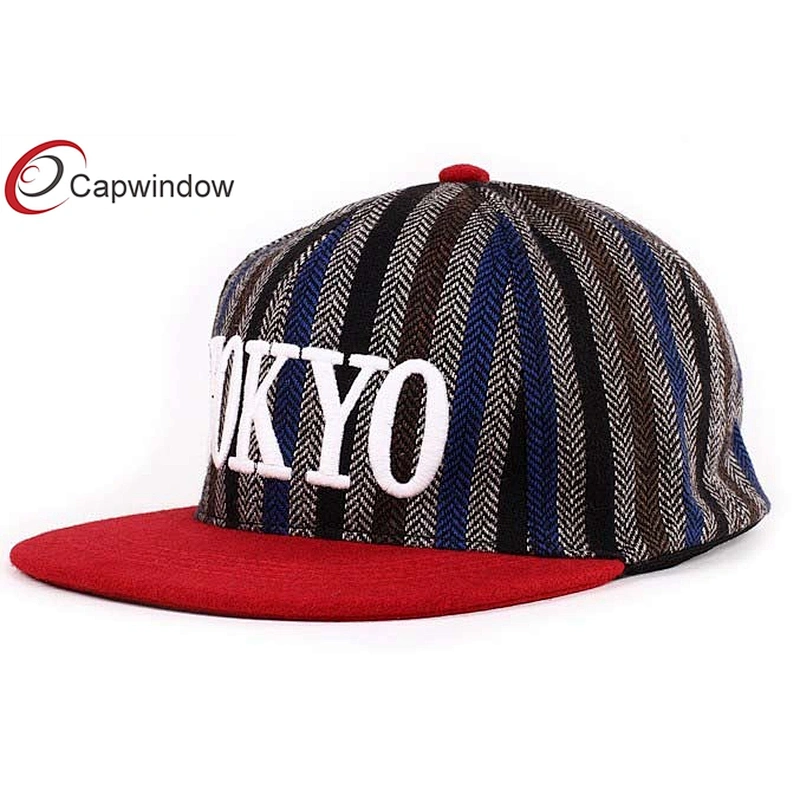 GA 3D Embroidery Snapback Baseball Cap With Yellow Peak