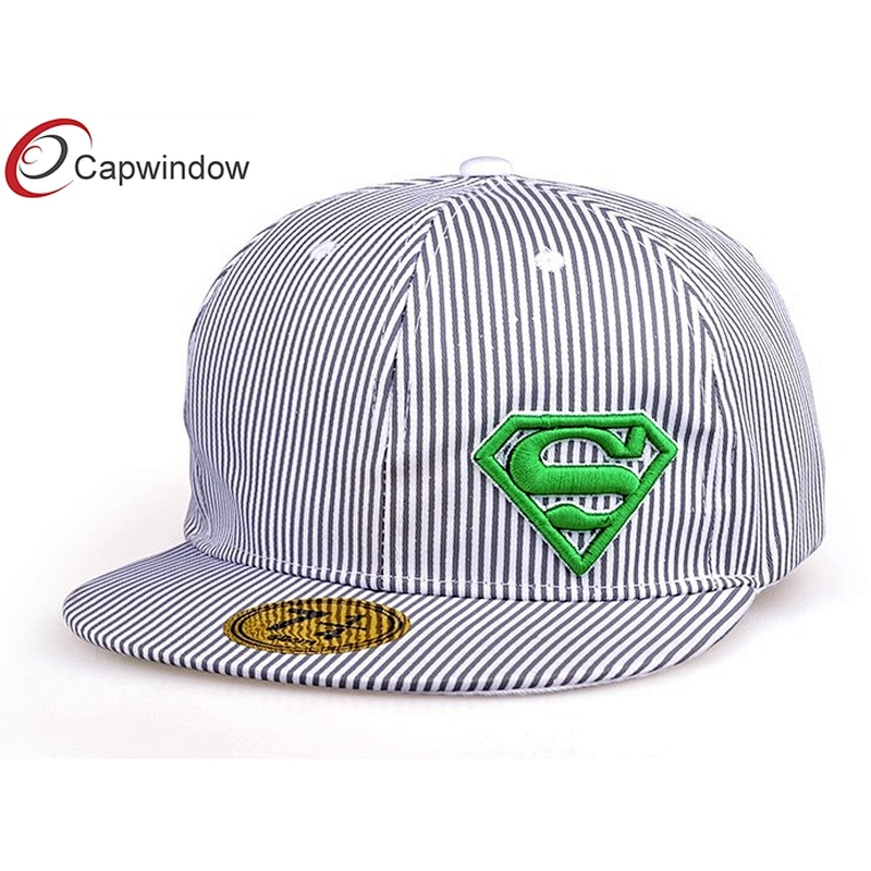 3D Embroidery Snapback Baseball Cap With Allover Sky Blue Ripstop Fabric