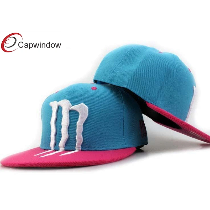 30% Wool 70% Acrylic Wool Baseball Caps With White 3D Star Embroidery