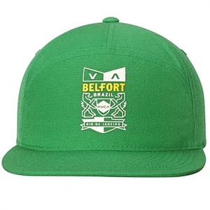 Green Vitor Sports Adjustable Snapback Hat with Heat-Sealed Graphics