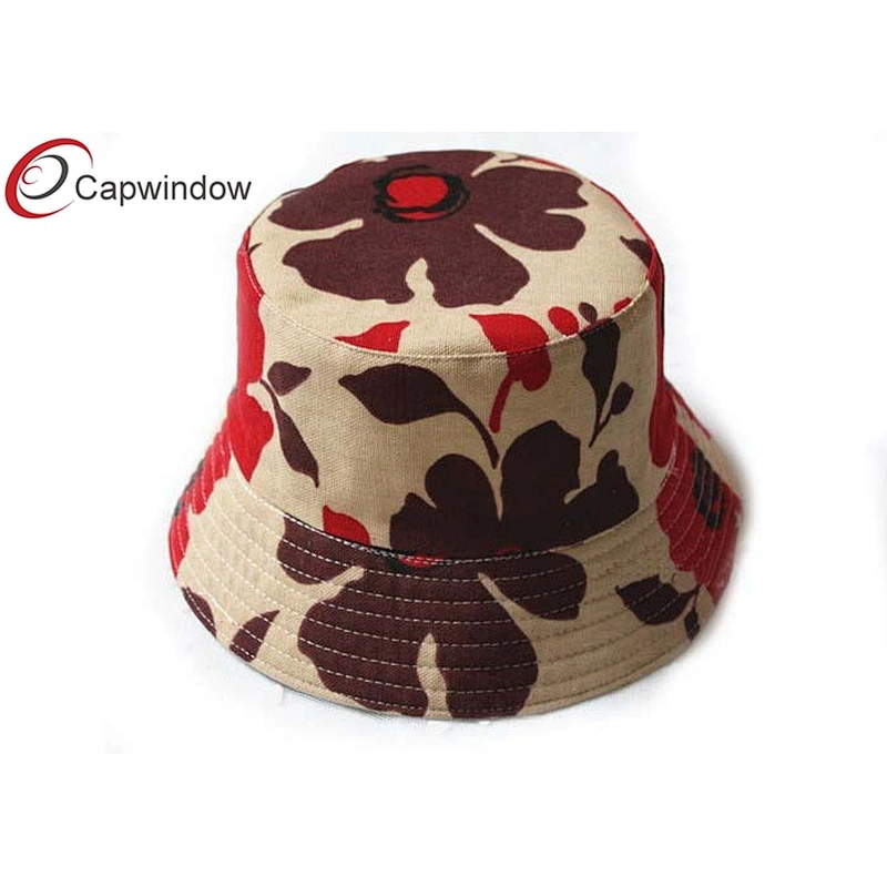 Lady`s Allover Цветочный узор с печатью Рыбак Ведро Hat
