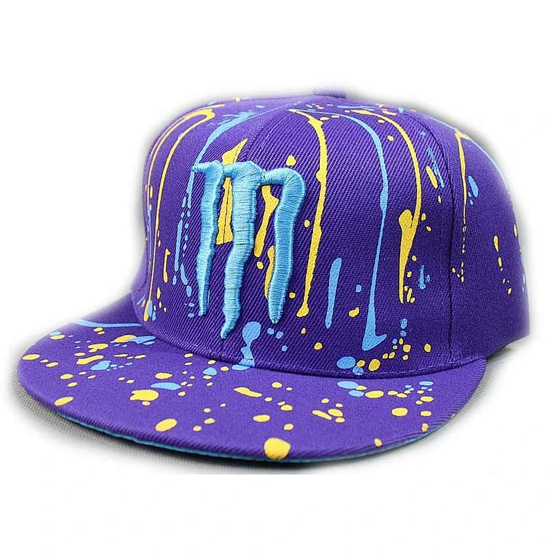 Red Acrylic Fabric Custom Strapback Hats With 3D Embroidery