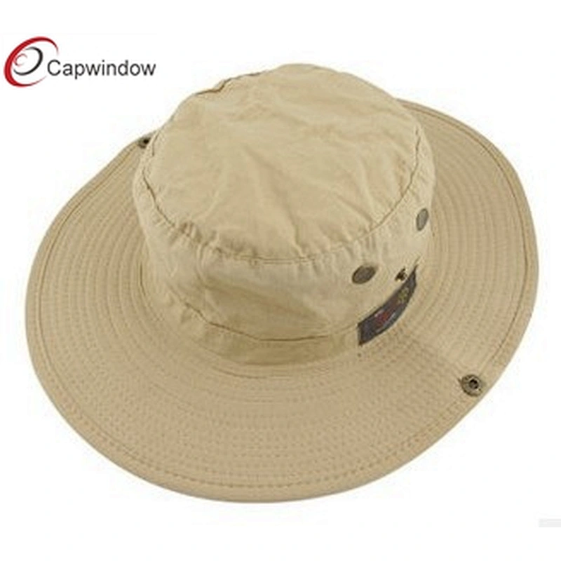 Men`s Fisherman Bucket Hat With A Antique Brass Snap Button And Air Hole