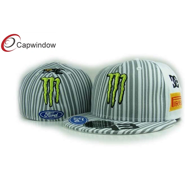 Ford And 43 Embroidery On Peak Racing Baseball Caps With Elastic Fitted Sweatband