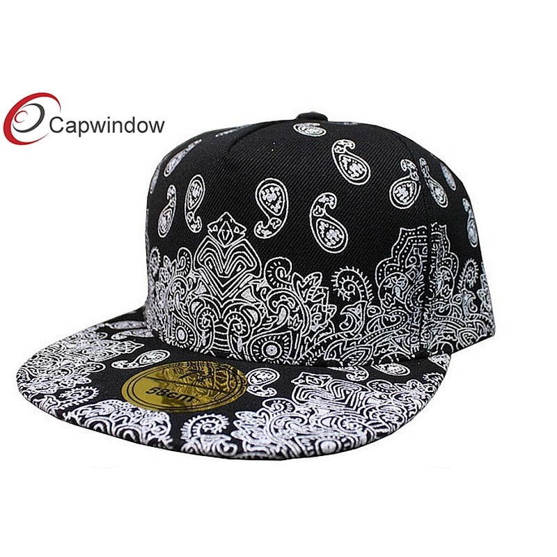 White Allover Amoeba Pattern Printing Hip Hop Baseball Caps